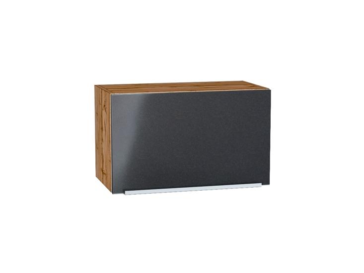 Шкаф верхний горизонтальный Фьюжн 600 Anthracite / Дуб Вотан