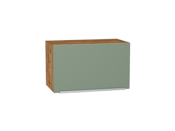 Шкаф верхний горизонтальный Фьюжн 600 Silky Mint / Дуб Вотан