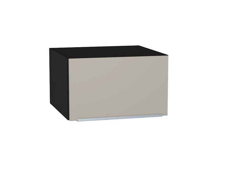 Шкаф верхний горизонтальный с увеличенной глубиной Фьюжн 610 Silky Grey / Graphite