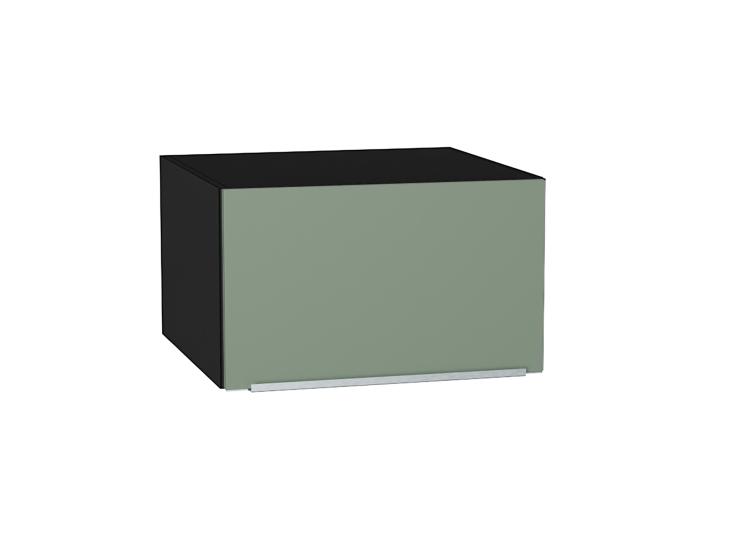 Шкаф верхний горизонтальный с увеличенной глубиной Фьюжн 610 Silky Mint / Graphite