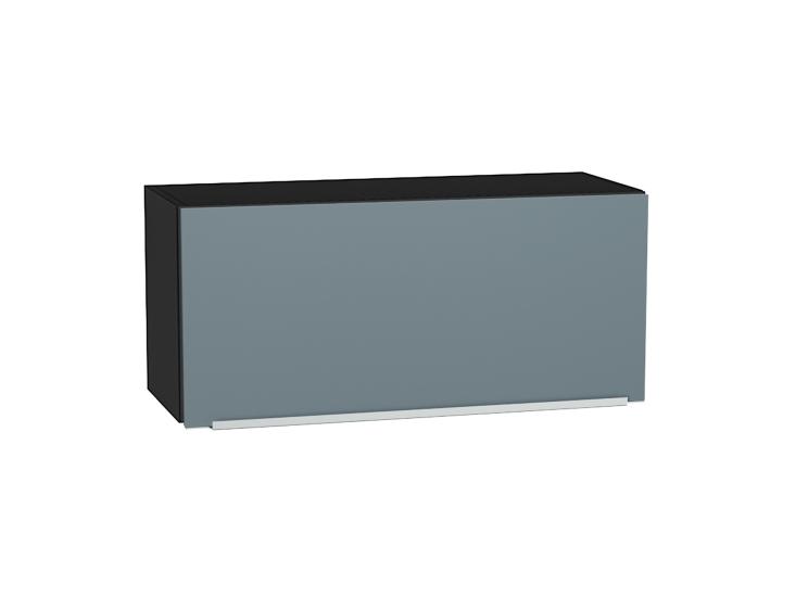 Шкаф верхний горизонтальный Фьюжн 800 Silky Blue / Graphite