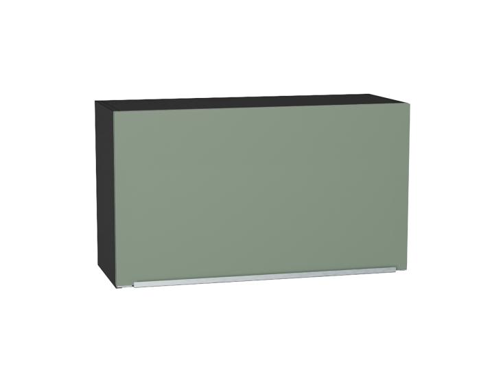 Шкаф верхний горизонтальный Фьюжн 809 Silky Mint / Graphite
