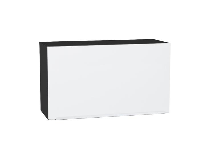 Шкаф верхний горизонтальный Фьюжн 800Н Silky White / Graphite
