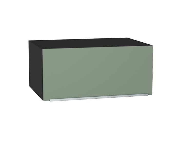 Шкаф верхний горизонтальный с увеличенной глубиной Фьюжн 810 Silky Mint / Graphite