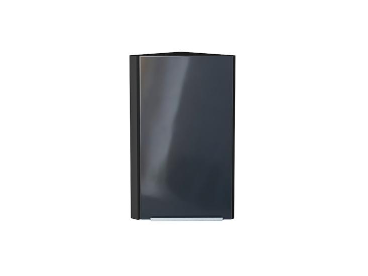 Шкаф верхний торцевой Фьюжн 300 Anthracite / Graphite