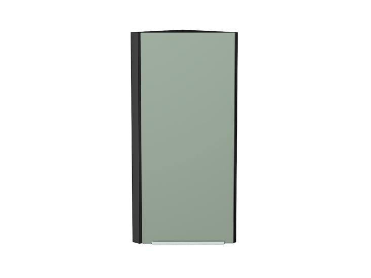 Шкаф верхний торцевой Фьюжн 300Н Silky Mint / Graphite