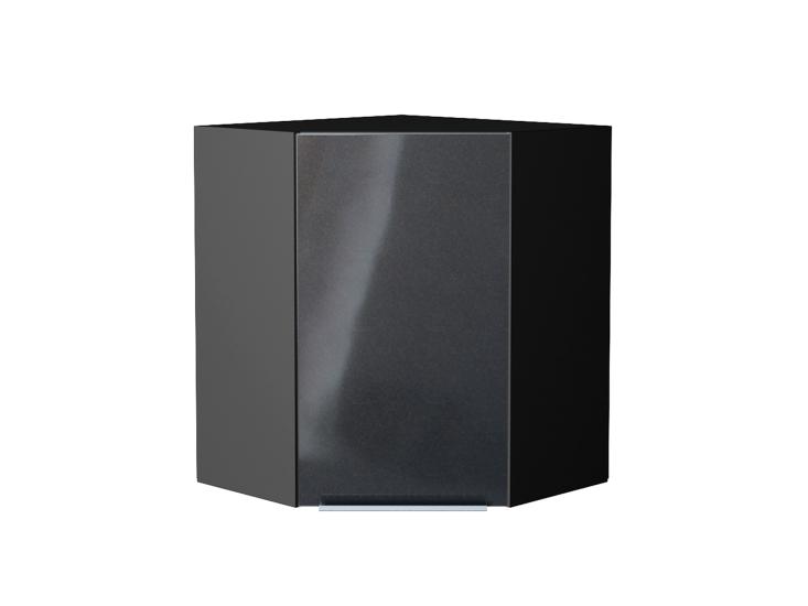 Шкаф верхний угловой Фьюжн 590 Anthracite / Graphite