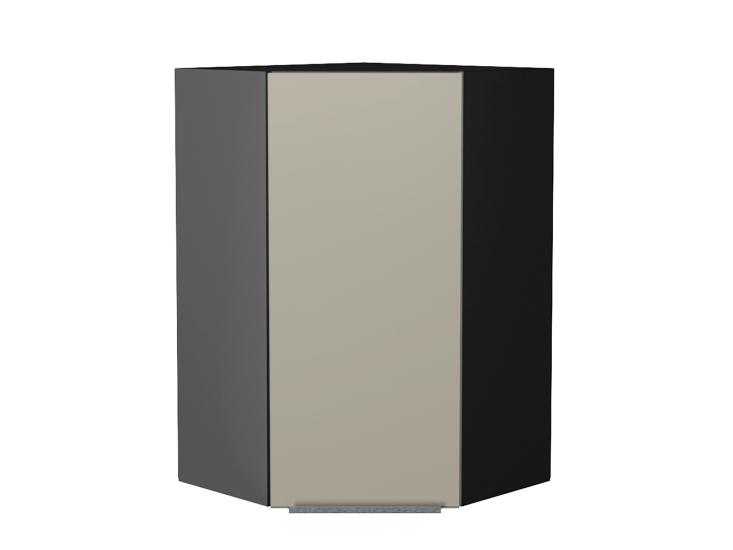 Шкаф верхний угловой Фьюжн 590Н Silky Grey / Graphite