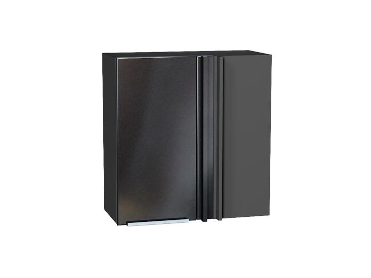 Шкаф верхний прямой угловой Фьюжн 700 Anthracite / Graphite