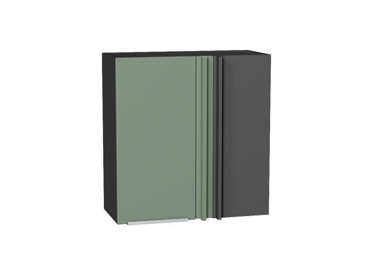 Шкаф верхний прямой угловой Фьюжн 700 Silky Mint / Graphite