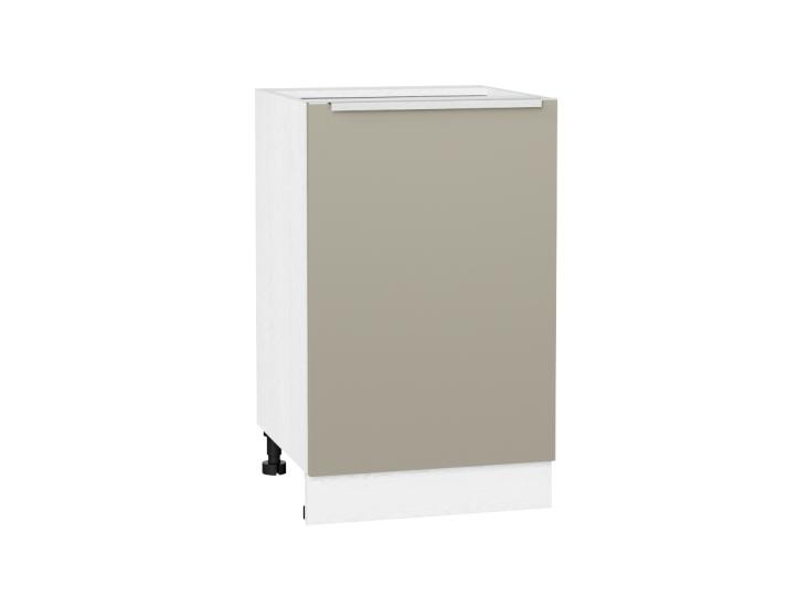 Шкаф нижний Фьюжн 500 Silky Grey / Белый
