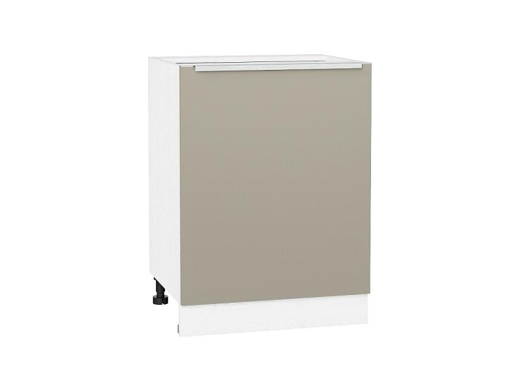 Шкаф нижний Фьюжн 600М Silky Grey / Белый