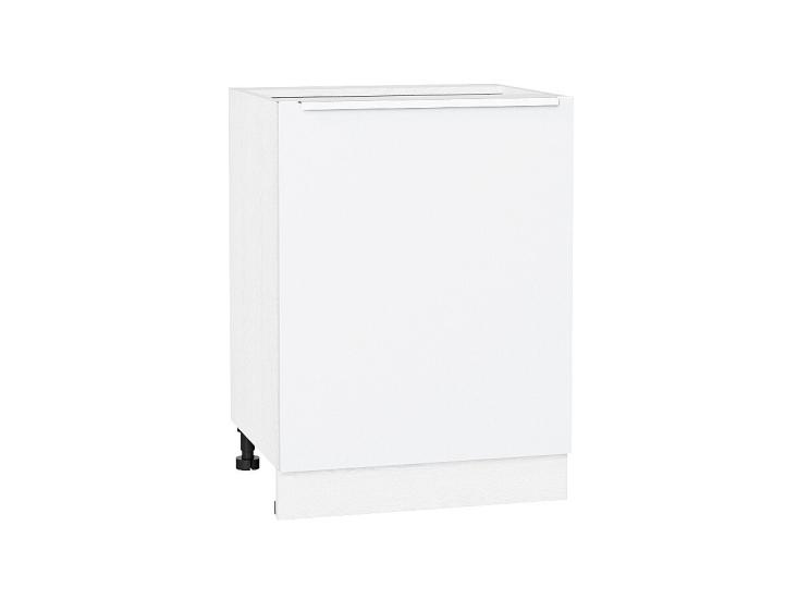 Шкаф нижний Фьюжн 600М Silky White / Белый