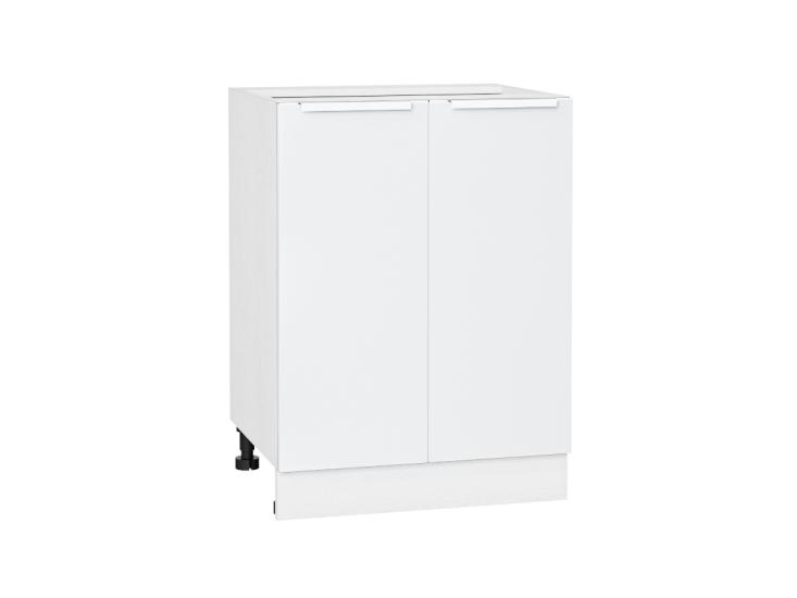 Шкаф нижний Фьюжн 600 Silky White / Белый