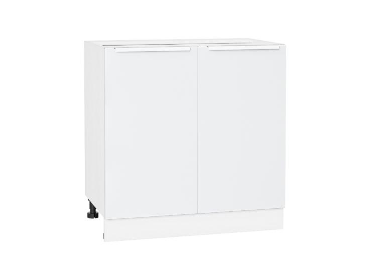 Шкаф нижний Фьюжн 800 Silky White / Белый