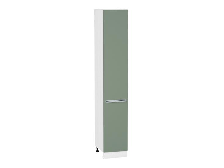 Шкаф пенал Фьюжн 400Н (для верхних шкафов 920) Silky Mint / Белый