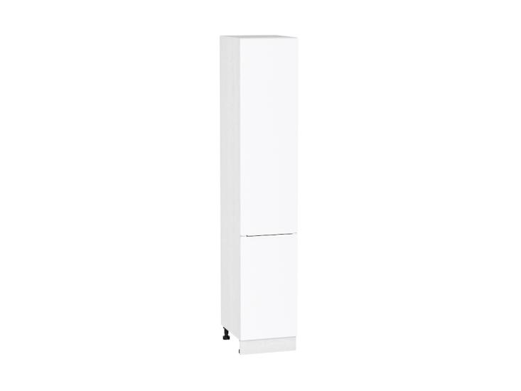 Шкаф пенал Фьюжн 400 (для верхних шкафов 720) Silky White / Белый