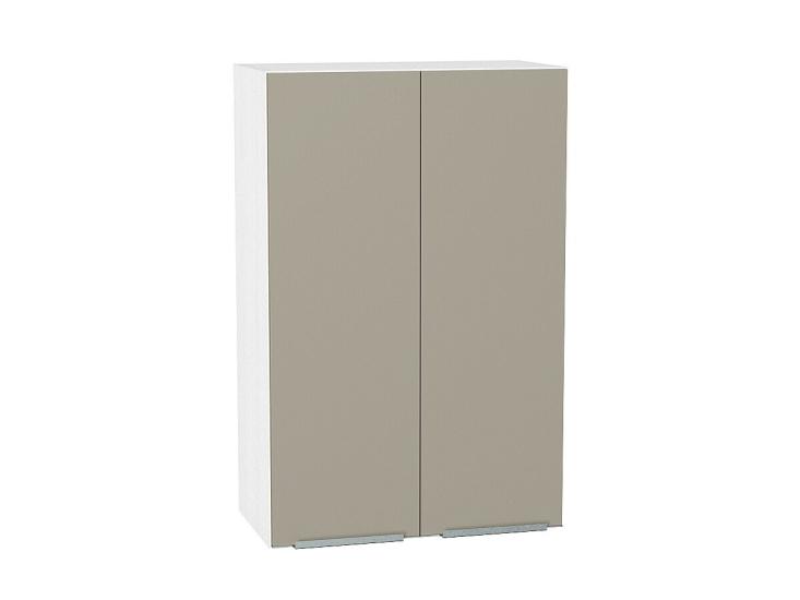 Шкаф верхний Фьюжн 600Н Silky Grey / Белый