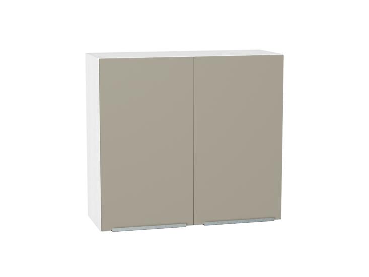 Шкаф верхний Фьюжн 800 Silky Grey / Белый