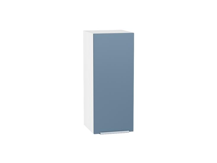 Шкаф верхний Фьюжн 300 Silky Blue / Белый