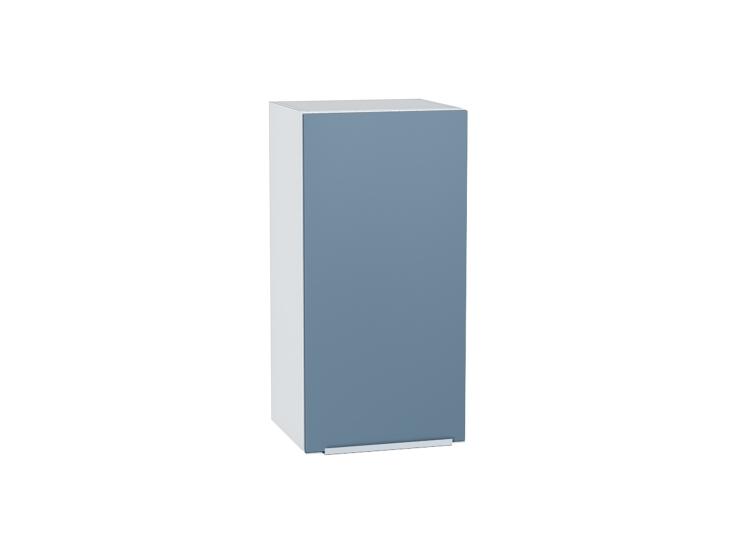 Шкаф верхний Фьюжн 350 Silky Blue / Белый