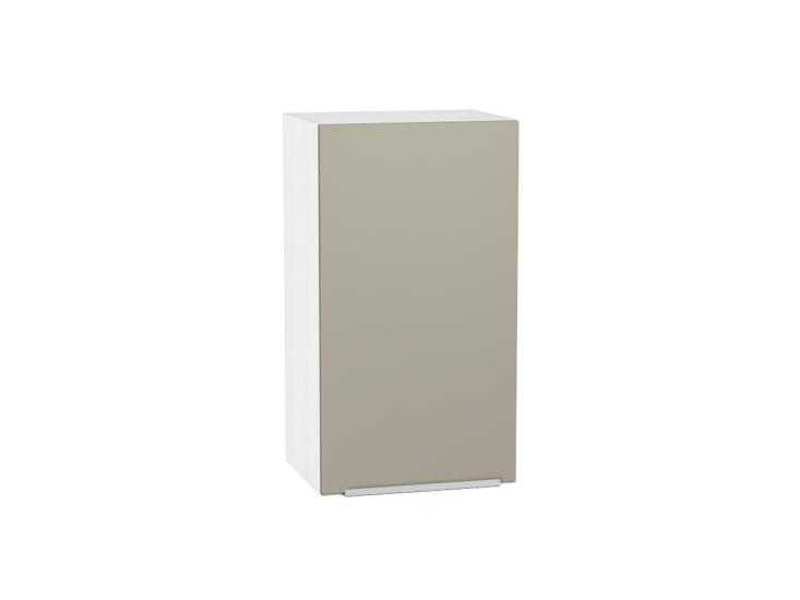 Шкаф верхний Фьюжн 400 Silky Grey / Белый
