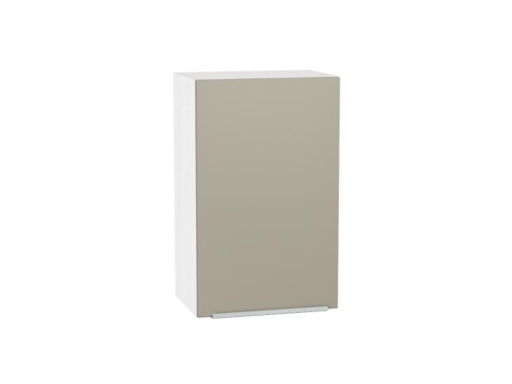 Шкаф верхний Фьюжн 450 Silky Grey / Белый