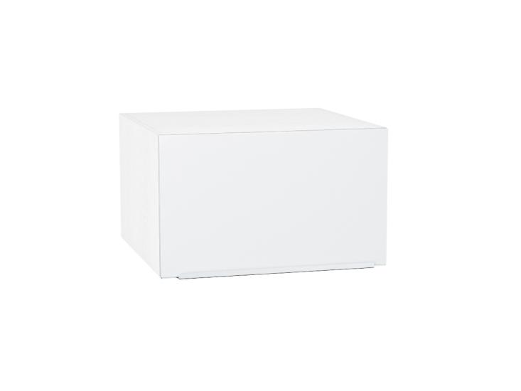 Шкаф верхний горизонтальный с увеличенной глубиной Фьюжн 610 Silky White / Белый