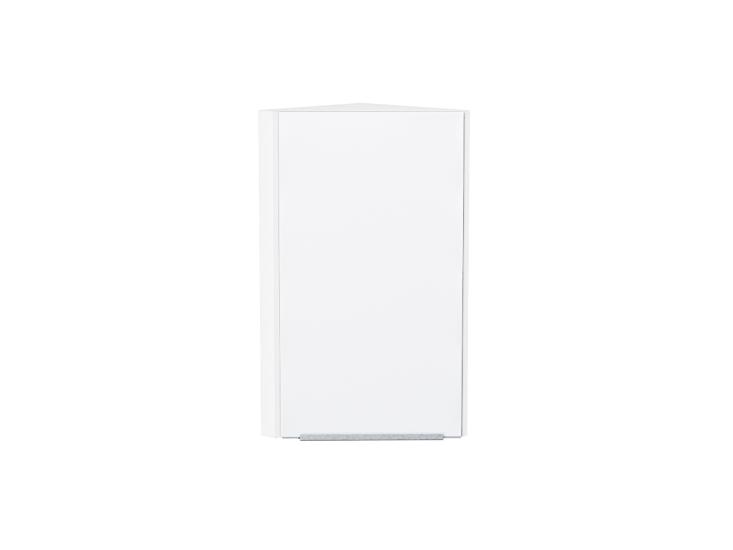 Шкаф верхний торцевой Фьюжн 300 Silky White / Белый