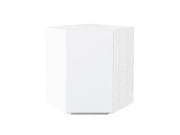 Шкаф верхний угловой Фьюжн 590 Silky White / Белый