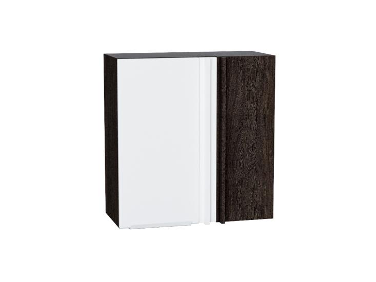 Шкаф верхний прямой угловой Фьюжн 700Н Silky White / Белый