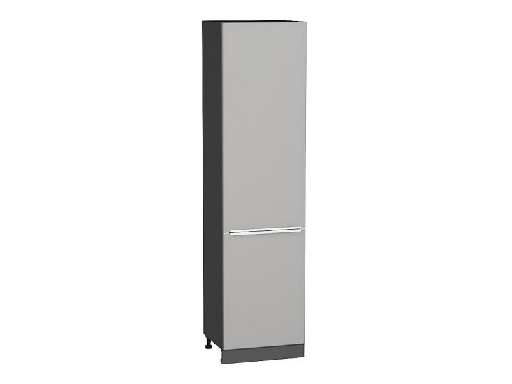 Шкаф пенал с 2-мя дверцами Фьюжн 600Н Silky Light Grey / Graphite