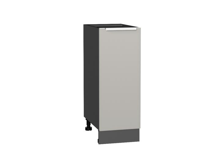 Шкаф нижний Фьюжн 300 Silky Light Grey / Graphite
