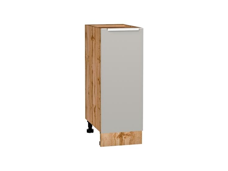 Шкаф нижний Фьюжн 300 Silky Light Grey / Дуб Вотан