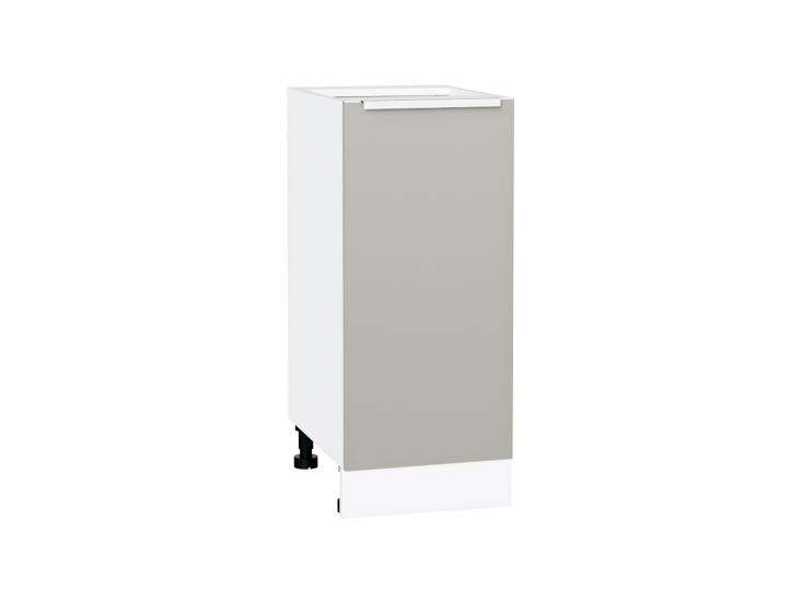 Шкаф нижний Фьюжн 350 Silky Light Grey / Белый
