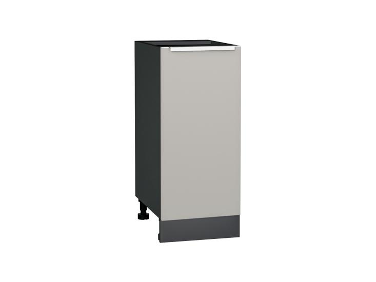 Шкаф нижний Фьюжн 350 Silky Light Grey / Graphite