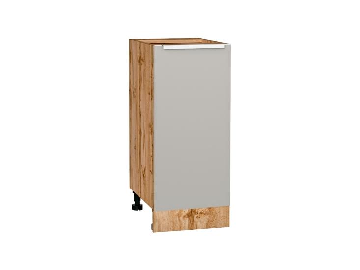 Шкаф нижний Фьюжн 350 Silky Light Grey / Дуб Вотан