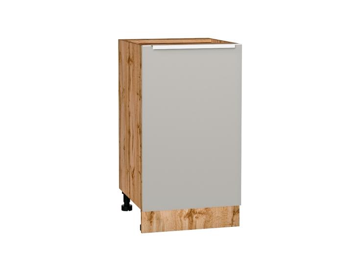 Шкаф нижний Фьюжн 450 Silky Light Grey / Дуб Вотан