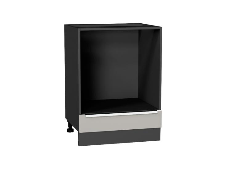 Шкаф под духовку Фьюжн 600 Silky Light Grey / Graphite