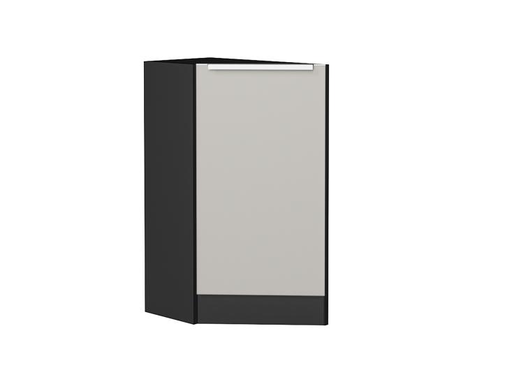 Шкаф нижний торцевой Фьюжн 300 (прав.) Graphite / Silky Light Grey