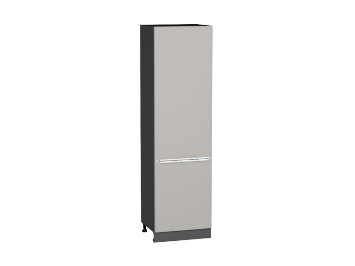 Шкаф пенал Фьюжн 600 (для верхних шкафов 720) Silky Light Grey / Graphite