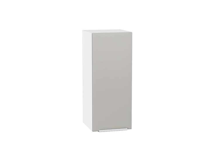 Шкаф верхний Фьюжн 300 Silky Light Grey / Белый