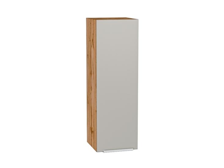 Шкаф верхний Фьюжн 300Н Silky Light Grey / Дуб Вотан