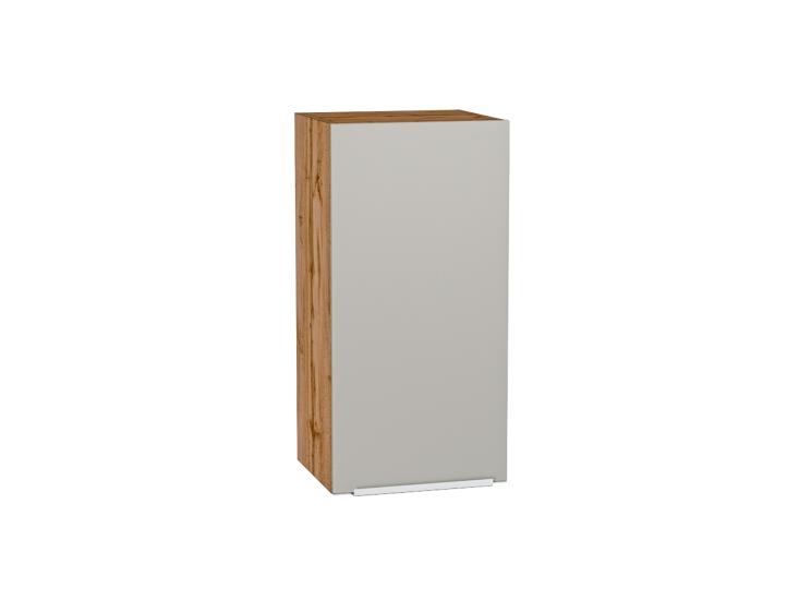 Шкаф верхний Фьюжн 350 Silky Light Grey / Дуб Вотан