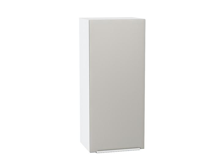 Шкаф верхний Фьюжн 400Н Silky Light Grey / Белый