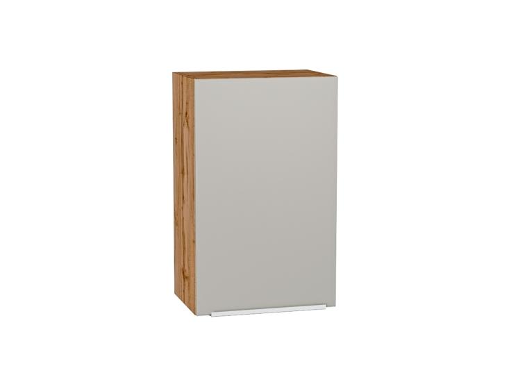 Шкаф верхний Фьюжн 450 Silky Light Grey / Дуб Вотан