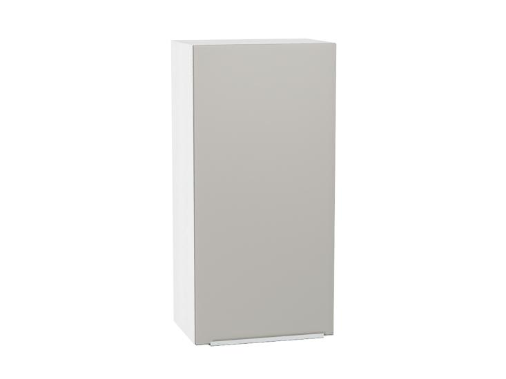 Шкаф верхний Фьюжн 450Н Silky Light Grey / Белый