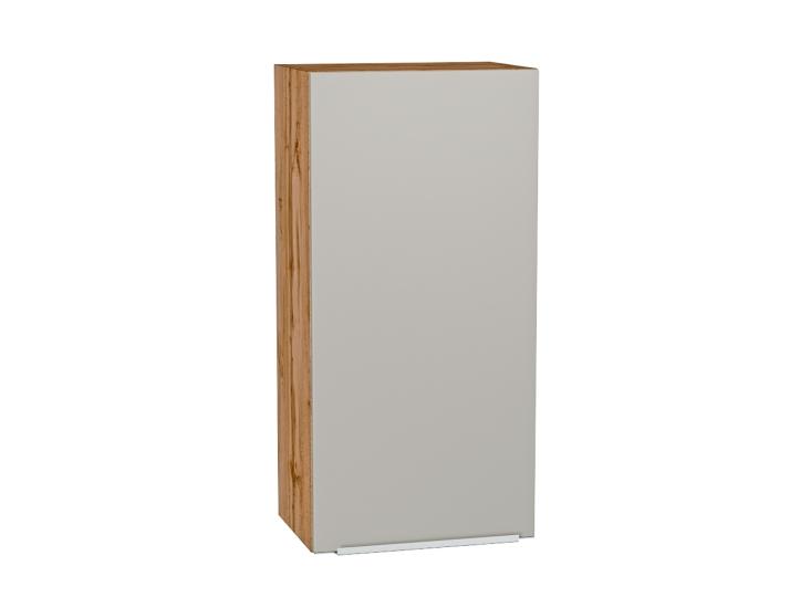 Шкаф верхний Фьюжн 450Н Silky Light Grey / Дуб Вотан