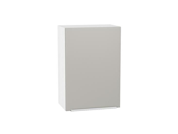 Шкаф верхний Фьюжн 500 Silky Light Grey / Белый