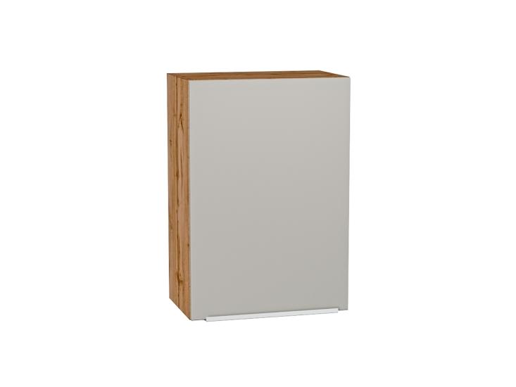 Шкаф верхний Фьюжн 500 Silky Light Grey / Дуб Вотан